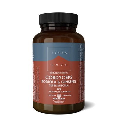 TERRANOVA Cordyceps, Rodiola e Ginseng super miscela