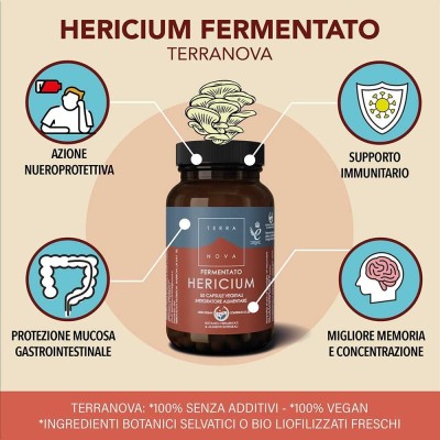 TERRANOVA HERICIUM FERMENTATO LION'S MANE 50 CPS