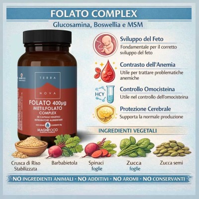 TERRANOVA Folato (400 μg) Complex 50 CPS