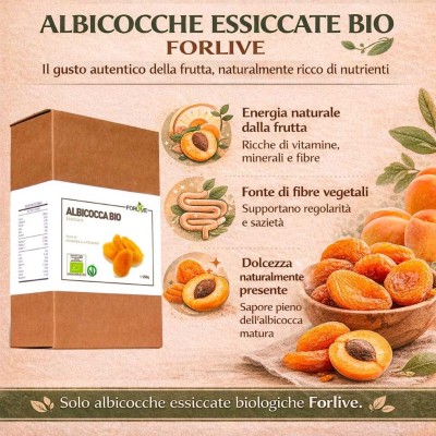FORLIVE Albicocca Essicata BIO 250 GR