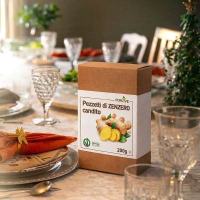 FORLIVE Pezzetti di Zenzero Candito  200 gr