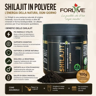 FORLIVE Shilajit in Polvere 100 GR