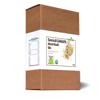 FORLIVE Semi di canapa decorticati BIO 250 gr