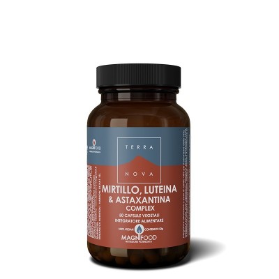 TERRANOVA Mirtillo, Luteina e Astaxantina Complex Sinergia per gli occhi