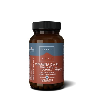 TERRANOVA Vitamina D3 + K2 (1000 iu e 50 μg) 50 CPS